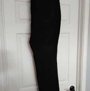 Black denim pants